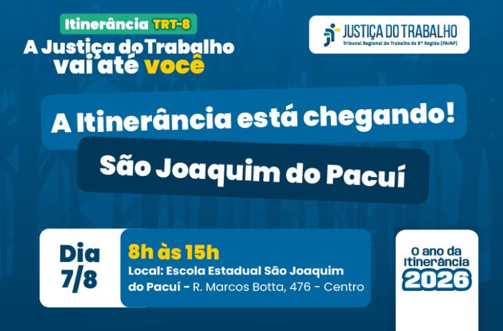 Distrito de São Joaquim do Pacuí recebe ação com serviços gratuitos da Justiça do Trabalho