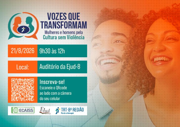 Evento debate o papel de mulheres e homens na construção de uma cultura sem violência